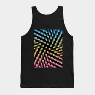 Geometric Swirl #1 - Repeat Pattern Modular Synth Art Tank Top